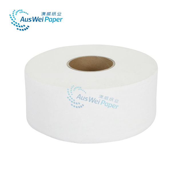 Factory wholesale Recycled raw material toilet paper washroom hand towel 1 Ply jumbo Roll Tissue