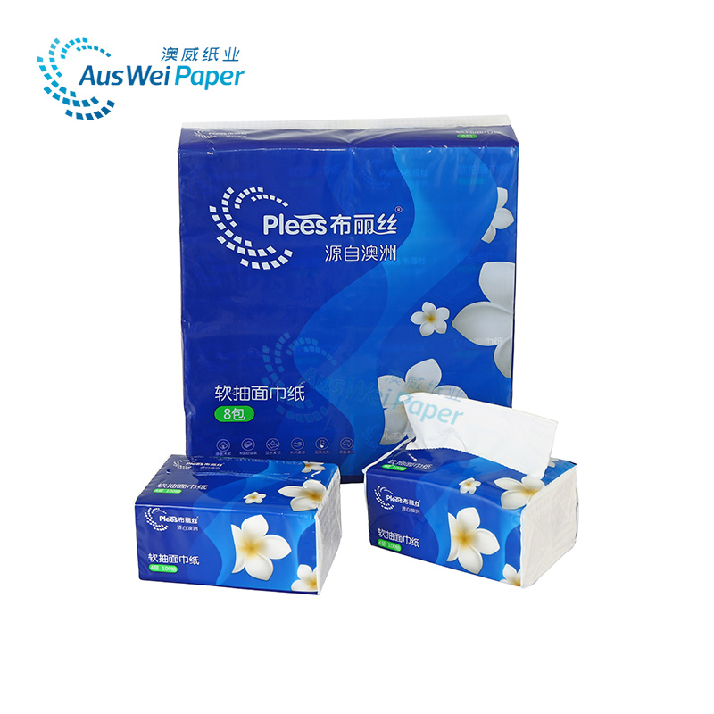 PLEES Series-soft Facial Tissue-4ply AWRC011-08
