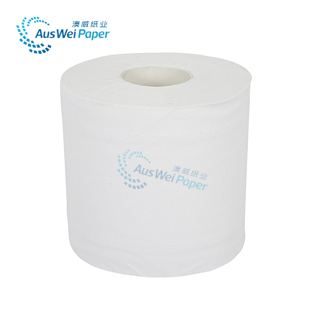 Recycle-toilet Paper Hand Towel Roll 2 Ply Double Line Embossing ZS90-02-10