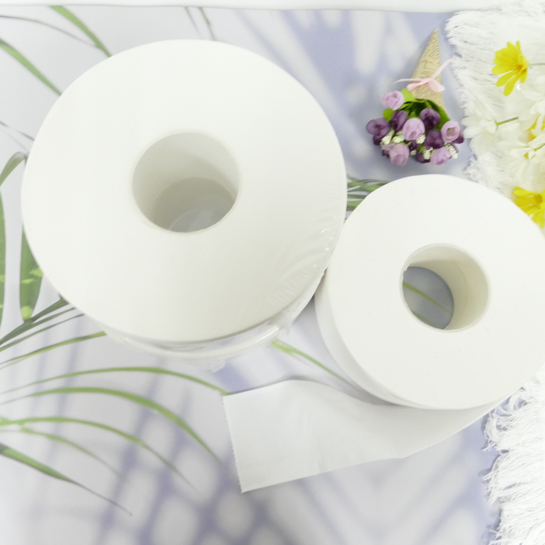 AFH-jumbo Toilet Roll 2 Ply hand towel roll bathroom roll with Virgin Pulp XPZ02-680-12