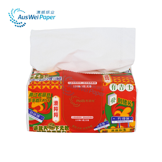 Restaurant table paper Guangdong style soft Facial Tissue 3 Ply household paper napkin