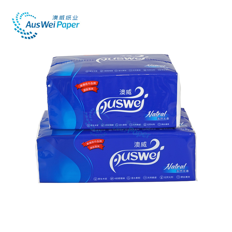 Auswei Series-soft Facial Tissue-4ply Paper Factory AWRC015-06