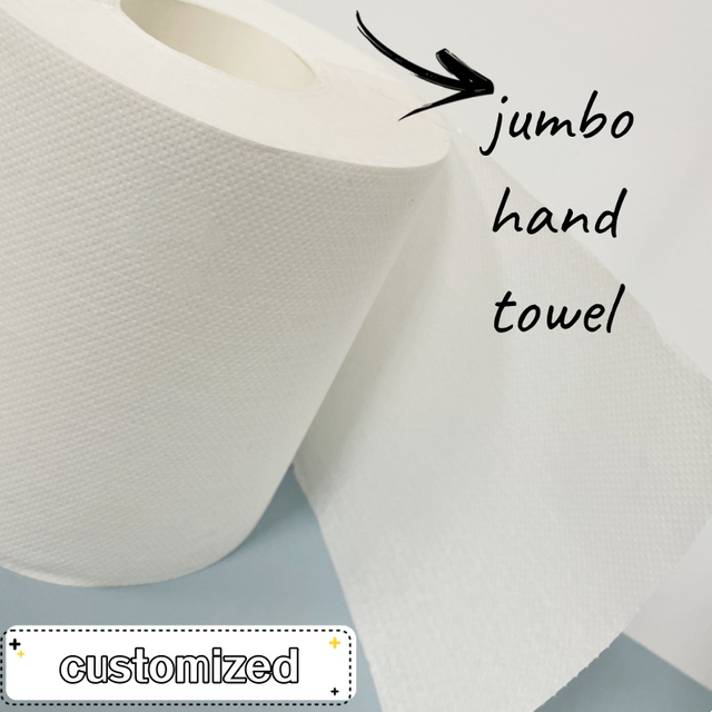 Good Quailty Jumbo Roll OEM Recycled Washroom Hand Towel Paper Household Cleaning Tissue