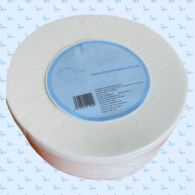 Manufacturer Wholesale Tissue with printed label 560g Jumbo Roll Toilet Paper Dispenser Large Paper Towel 
