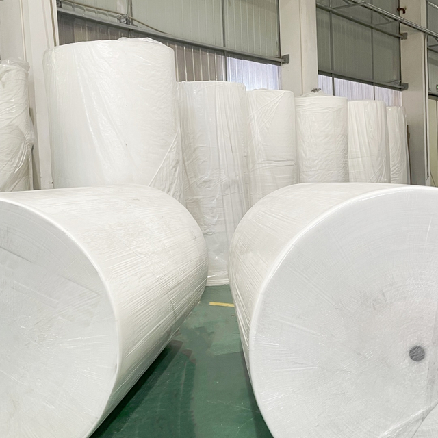 ISO and FSC certificate paper product China Wholesale of original roll paper white jumbo mother roll 